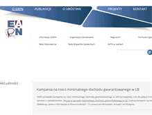 Tablet Screenshot of eapn.org.pl